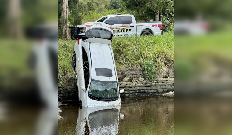 St. Lucie County Sheriff's Office Investigates After Car Found Over Fort Pierce Canal, Requests Witnesses