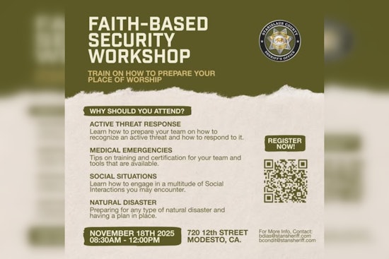 Stanislaus County Sheriff’s Office Hosts Faith-Based Security Workshop in Modesto to Enhance Congregational Safety