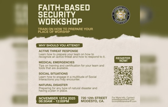 Stanislaus County Sheriff’s Office Hosts Faith-Based Security Workshop in Modesto to Enhance Congregational Safety