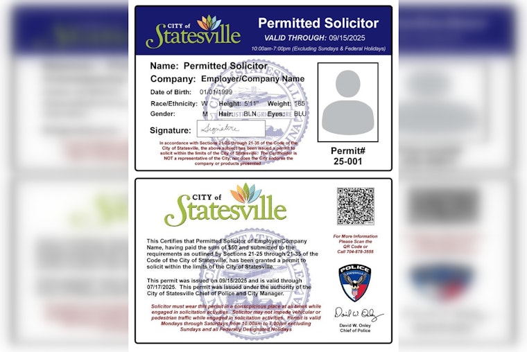 Statesville City Council Unanimously Tightens Doorstep Vending and Solicitation Regulations