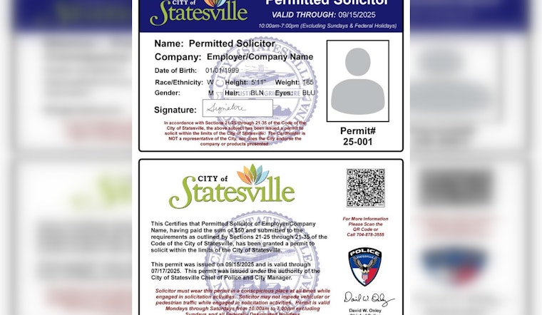 Statesville City Council Unanimously Tightens Doorstep Vending and Solicitation Regulations