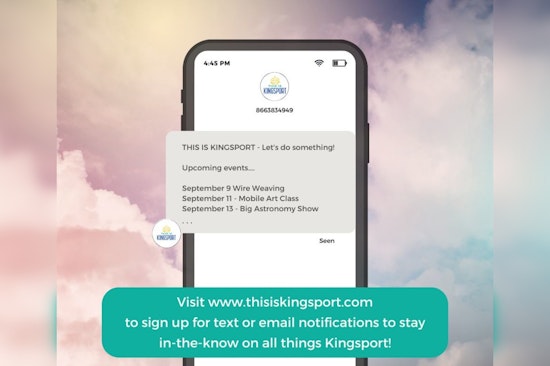 Stay Updated on Kingsport's Lively Weekend Events with New Text Alert Service from 'This is Kingsport' Website