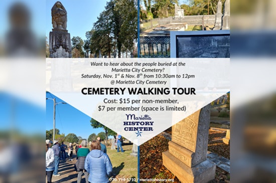 Step Into the Past, Marietta City Cemetery Unveils Thematic Historical Tours This Autumn
