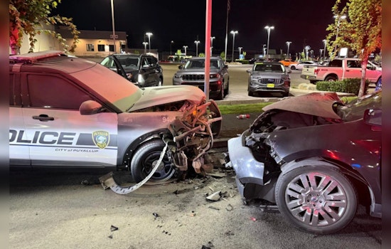 Suspected DUI Felon Rams K-9 Officer's Patrol Car in Puyallup, Leading to Fiery Chase Conclusion and Arrest