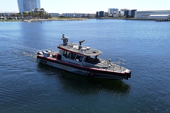 Tampa Enhances Marine Safety with State-of-the-Art 'Black Eagle' Fireboat at Port Tampa Bay