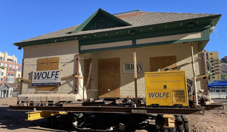 Tempe's Historic Harry Walker House Relocated to New Home by City Hall as Part of Urban Development Project