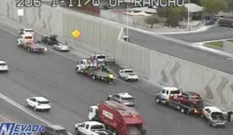 Ten-Vehicle Crash Snarls Las Vegas Monday Morning Commute