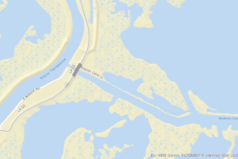 Terrebonne Parish Imposes 5-Ton Weight Restriction on Madison Canal Bridge Due to Roadwork