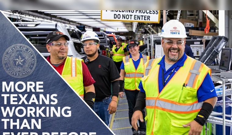 Texas Surges Ahead in National Job Growth, Sets Employment Record Under Governor Abbott's Leadership