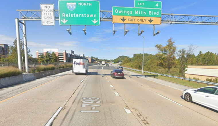 Travel Advisory: Lane Closures on Northbound I-795 in Baltimore County Could Cause Delays During Weekend Repairs