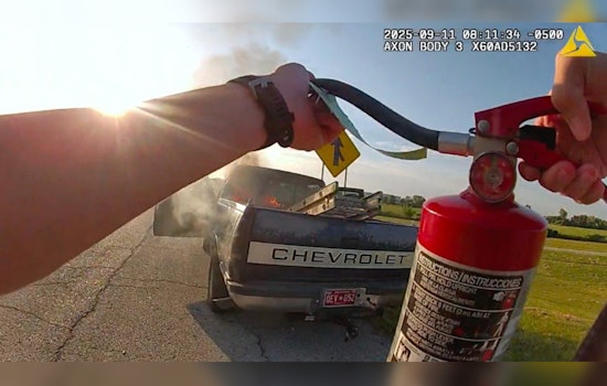 Tulsa Officer and Motorcyclist Team Up to Save Infants from Highway Vehicle Fire