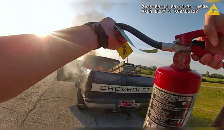 Tulsa Officer and Motorcyclist Team Up to Save Infants from Highway Vehicle Fire