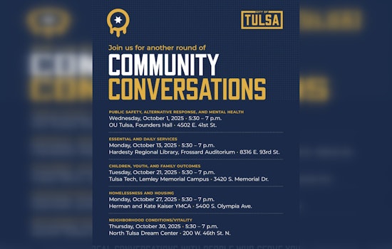 Tulsa Police to Host Inaugural Community Conversation on Public Safety and Mental Health Initiatives