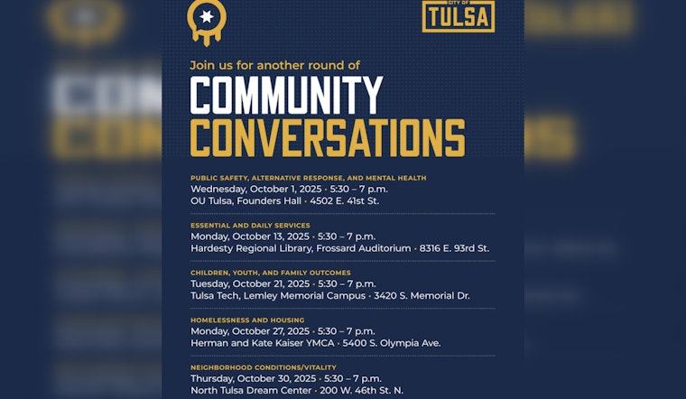 Tulsa Police to Host Inaugural Community Conversation on Public Safety and Mental Health Initiatives