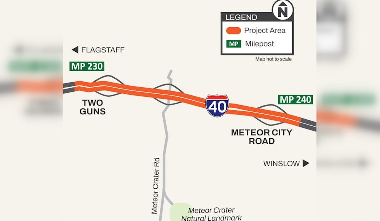Upcoming Asphalt Maintenance on I-40 Near Flagstaff to Impact Traffic Starting September 24