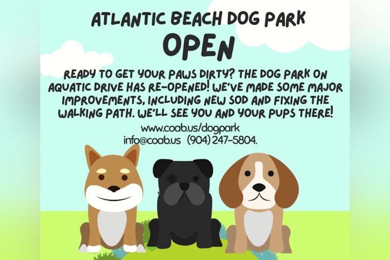 Upgraded Dog Park on Aquatic Drive Reopens to Wagging Tails and Happy Owners