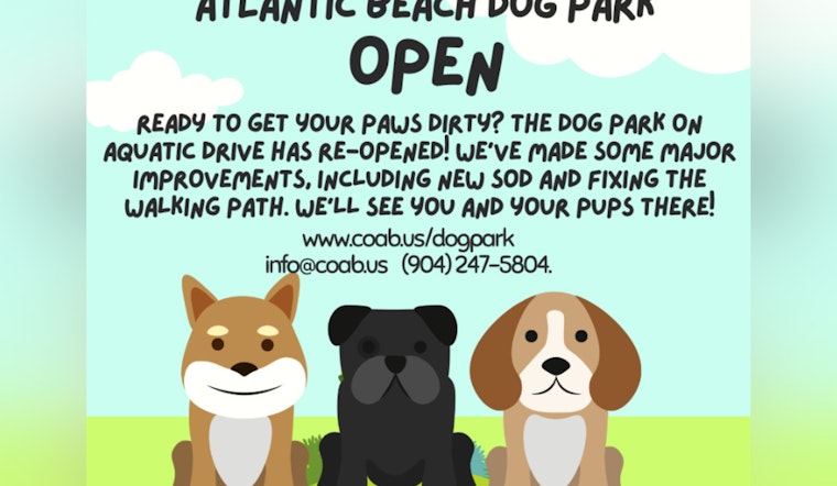 Upgraded Dog Park on Aquatic Drive Reopens to Wagging Tails and Happy Owners