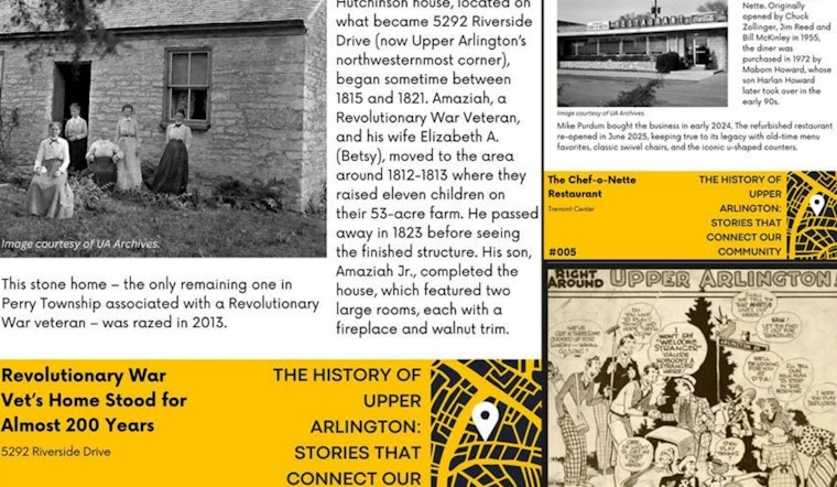 Upper Arlington Gears Up for America's 250th with Interactive "250 Stops on Our Story" Online Map