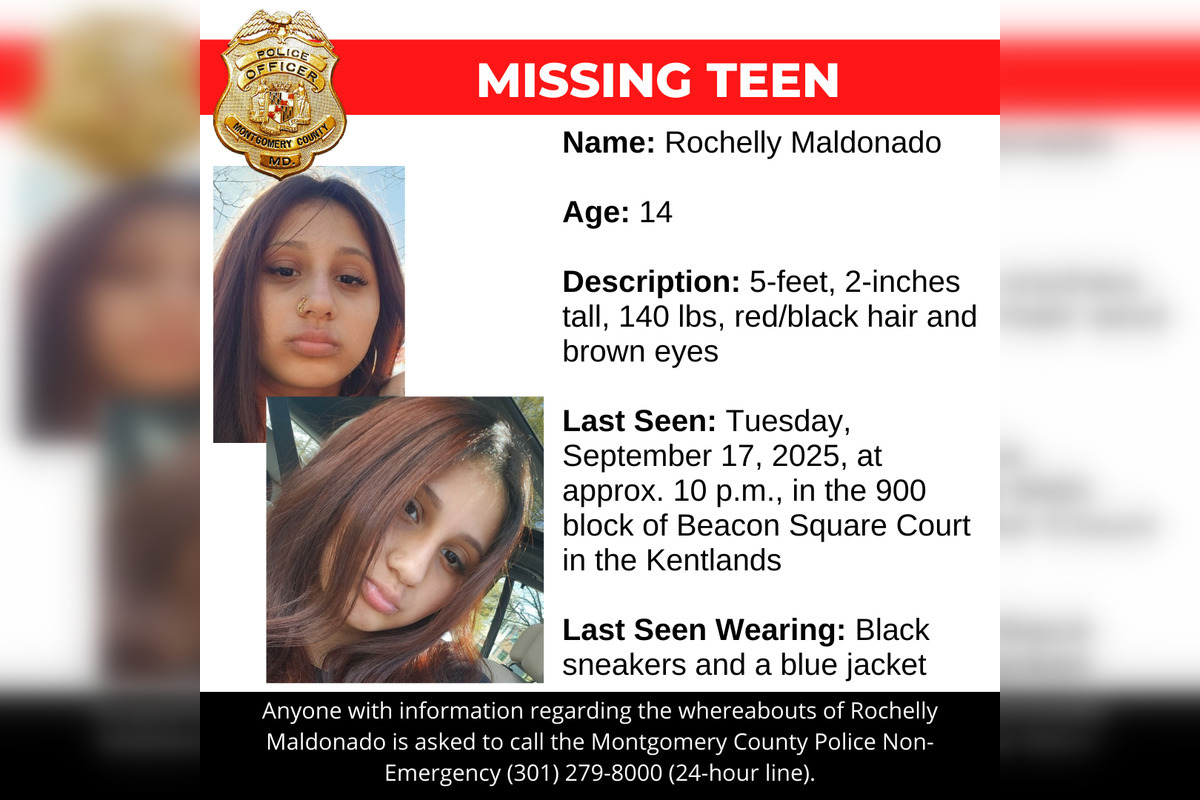 Urgent Search Underway in Montgomery County for Missing 14-Year-Old