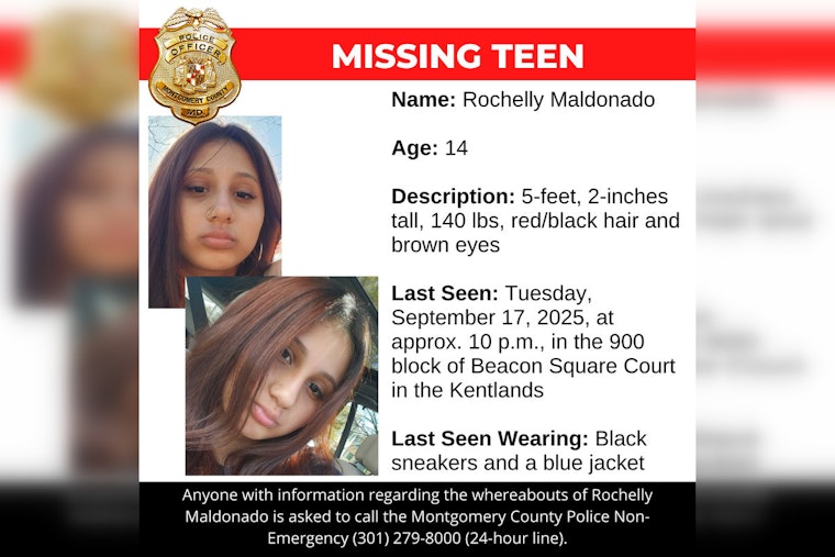 Urgent Search Underway in Montgomery County for Missing 14-Year-Old Rochelly Maldonado
