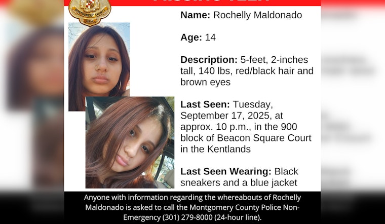 Urgent Search Underway in Montgomery County for Missing 14-Year-Old Rochelly Maldonado