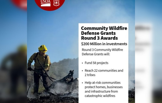 USDA Announces $200 Million Investment in Wildfire Defense, Aiding Communities Across 22 States