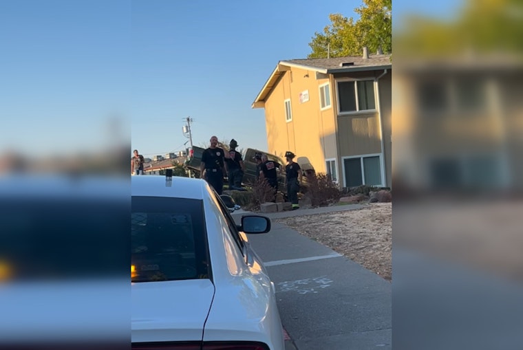 Vacaville Apartment Evacuated After Pickup Truck Crash Causes Gas and Water Leak