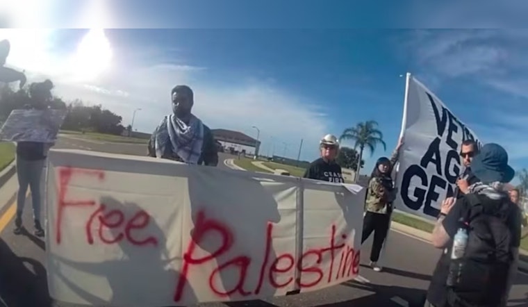 Veterans Arrested for Blocking Traffic During Anti-War Protest in Tampa