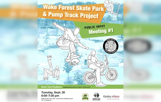 Wake Forest Invites Public to Shape Future Skate Park and Pump Track at Upcoming Meeting