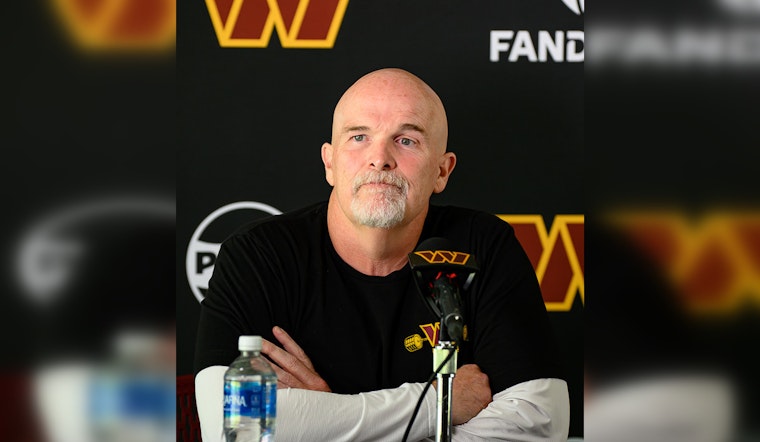 Washington Commanders' Coach Dan Quinn Inadvertently Collides with QB Mariota, Rallies Team Despite Injury
