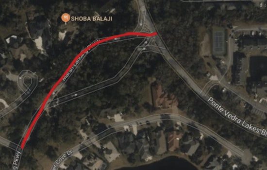 Water Main Break at Marsh Landing's Northern Entrance Disrupts Traffic in Ponte Vedra Beach