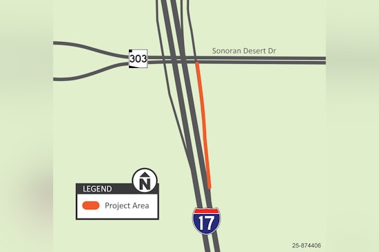 Weekend Detour Alert as I-17 Off-Ramp to Loop 303 in North Phoenix Closes for Expansion Project