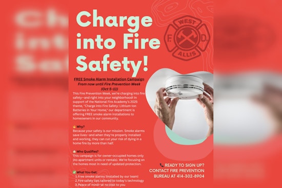 West Allis Fire Department Launches Free Smoke Detector Installations During Fire Prevention Week