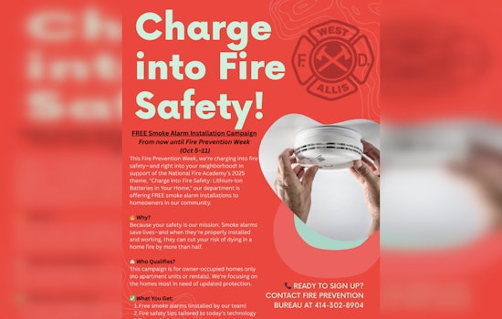 West Allis Fire Department Launches Free Smoke Detector Installations During Fire Prevention Week
