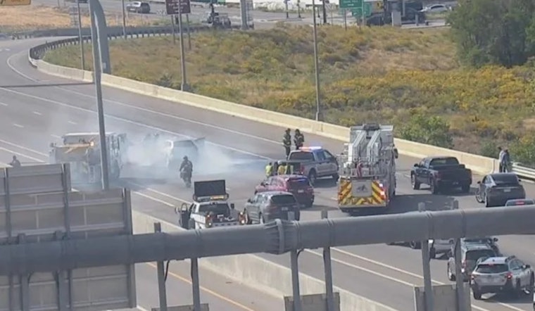Westbound I-70 in Denver Closed Due to Collision and Vehicle Fire, Expect Delays