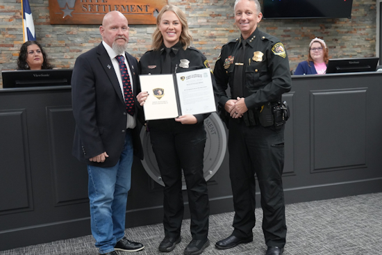 White Settlement Officer Haley Brown Honored with Life Saving Award for Heroic CPR Effort