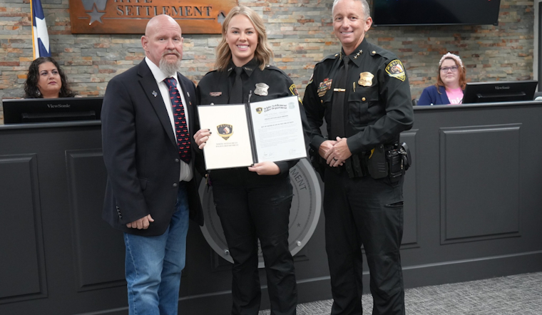 White Settlement Officer Haley Brown Honored with Life Saving Award for Heroic CPR Effort