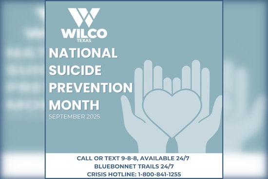 Williamson County Marks September as National Suicide Prevention Awareness Month Amid Rising Rates in Texas