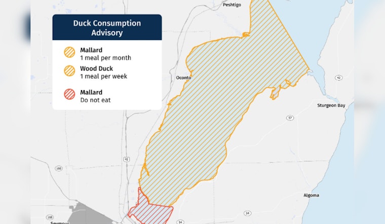 Wisconsin Health Agencies Issue 'Do Not Eat' Advisory for Some Ducks in Green Bay Due to PFAS Contamination