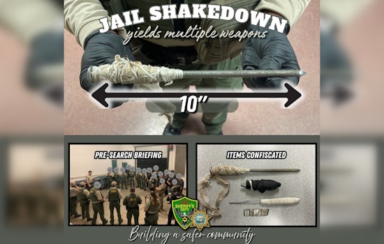 Yuba County Jail Sweep Uncovers Homemade Weapons, Officials Emphasize Safety