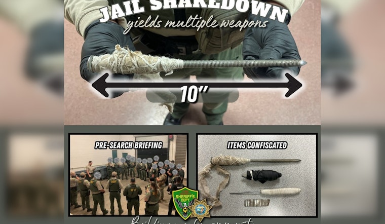 Yuba County Jail Sweep Uncovers Homemade Weapons, Officials Emphasize Safety