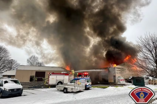 North Canton Businesses Sustain Major Damage After Morning Fire, No Injuries Reported