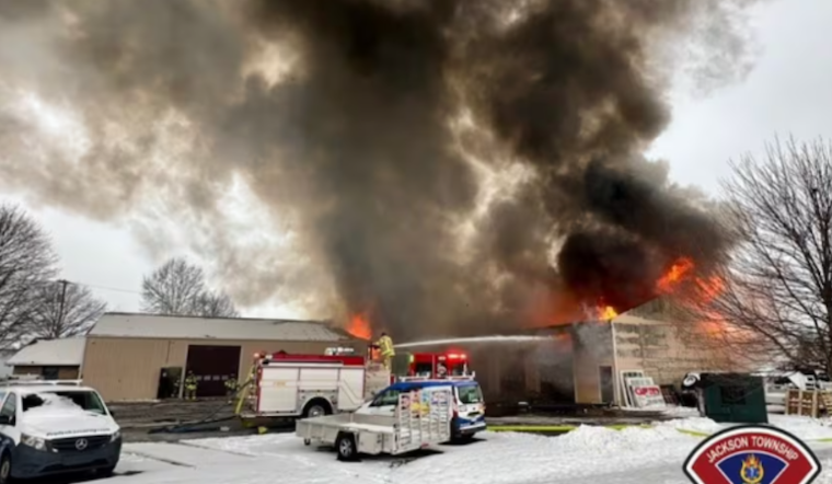 North Canton Businesses Sustain Major Damage After Morning Fire, No Injuries Reported