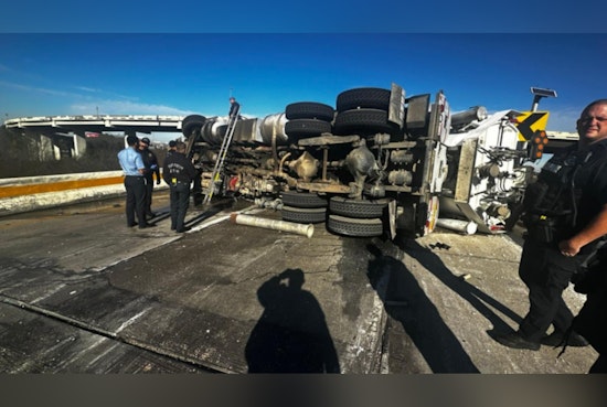 18-Wheeler Flip Turns North Loop Ramp Into Rush-Hour Nightmare