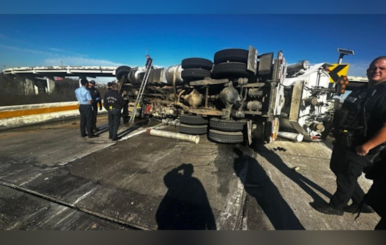 18-Wheeler Flip Turns North Loop Ramp Into Rush-Hour Nightmare
