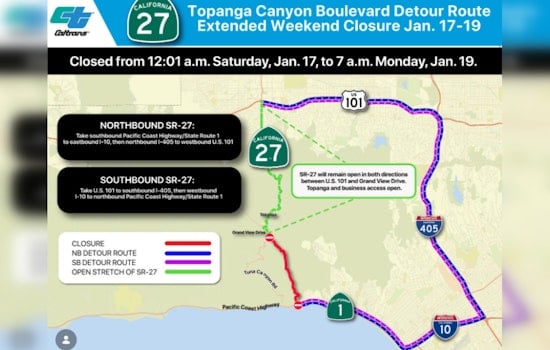 55-Hour Detour for Topanga Canyon Commuters as Caltrans Installs Stormwater Pipe