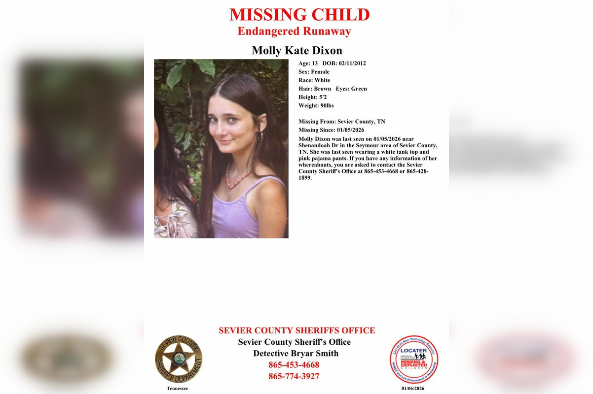 Search Underway for Endangered 13-Year-Old Girl Missing in Sevier