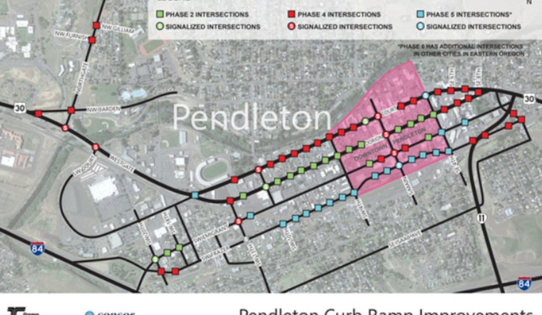 ADA Ramp Upgrade Project Enters Phase 2 in Pendleton to Enhance Street Accessibility