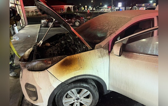 Algood Firefighters Extinguish Vehicle Fire at Little Caesars Parking Lot with Rapid Response