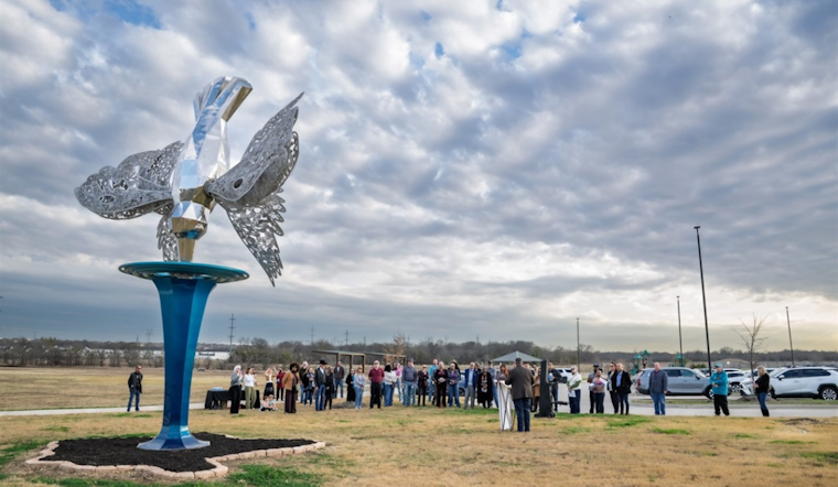 Alliance Park in Fort Worth Unveils Community-Crafted 'Sipping From the Wetland' Sculpture